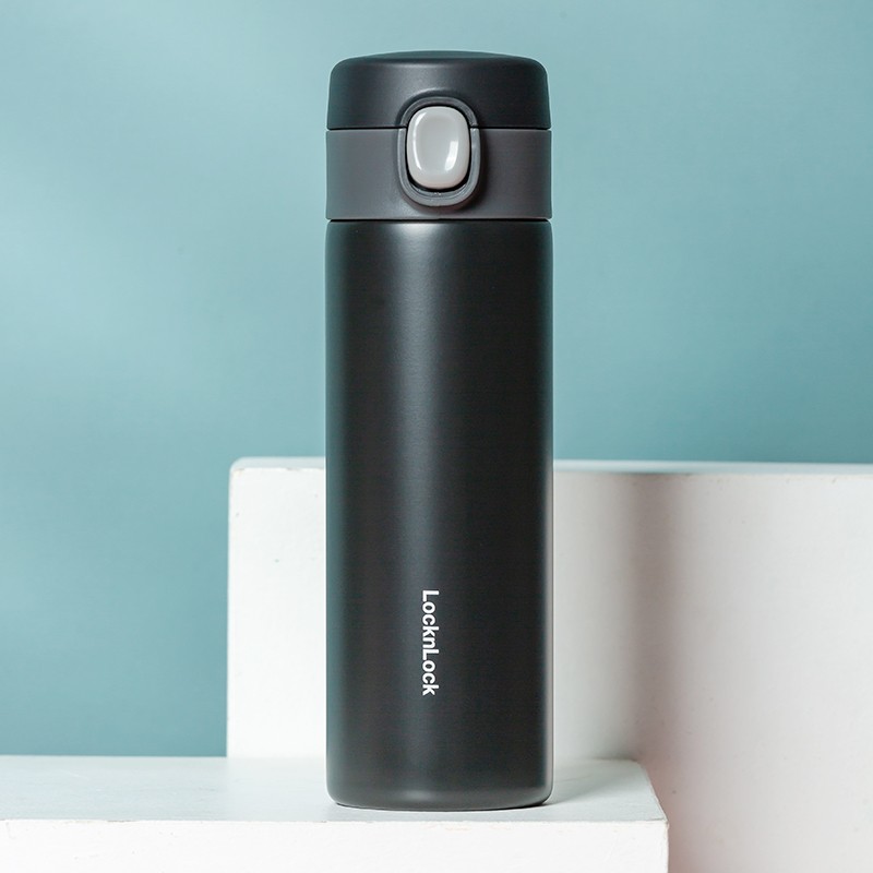 乐扣乐扣(LOCK&LOCK) 轻量弹盖保温杯简约便携女士学生水杯情侣杯子304不锈钢茶杯 黑色高性价比高么?