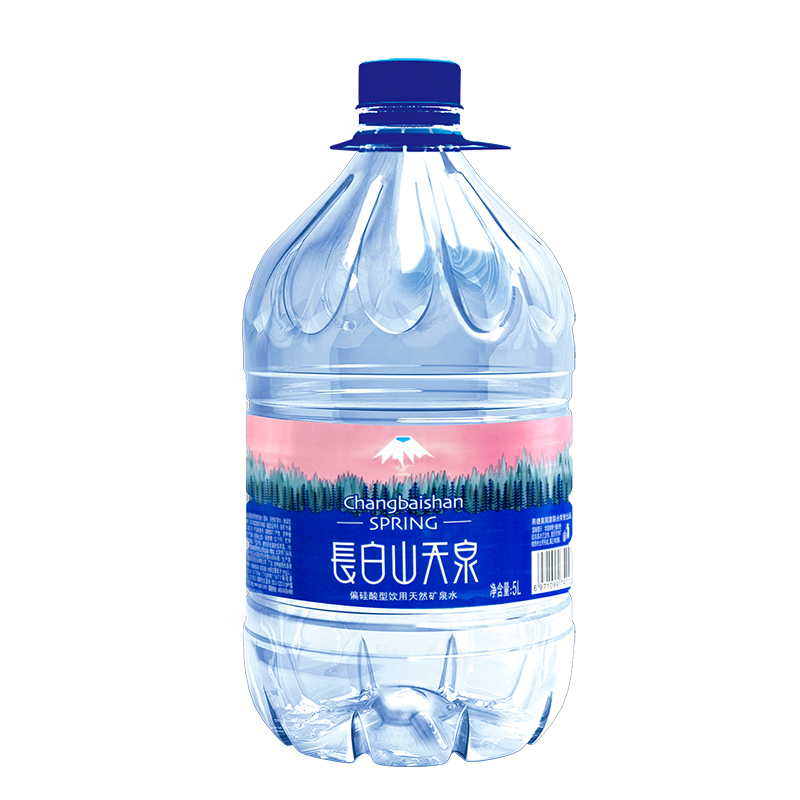 长白山天泉 偏硅酸型天然矿泉水 (泉阳泉生产) 天然弱碱性矿泉水 5L*4桶