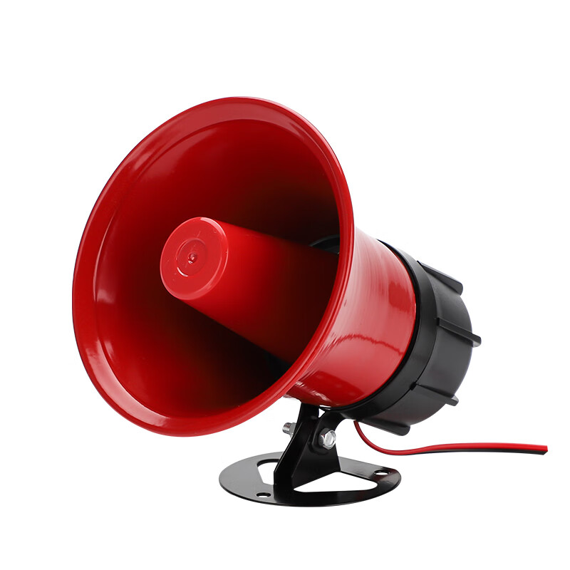定制120高分贝报警器喇叭220v大功率金属12v24v工业高音防盗警报器30w
