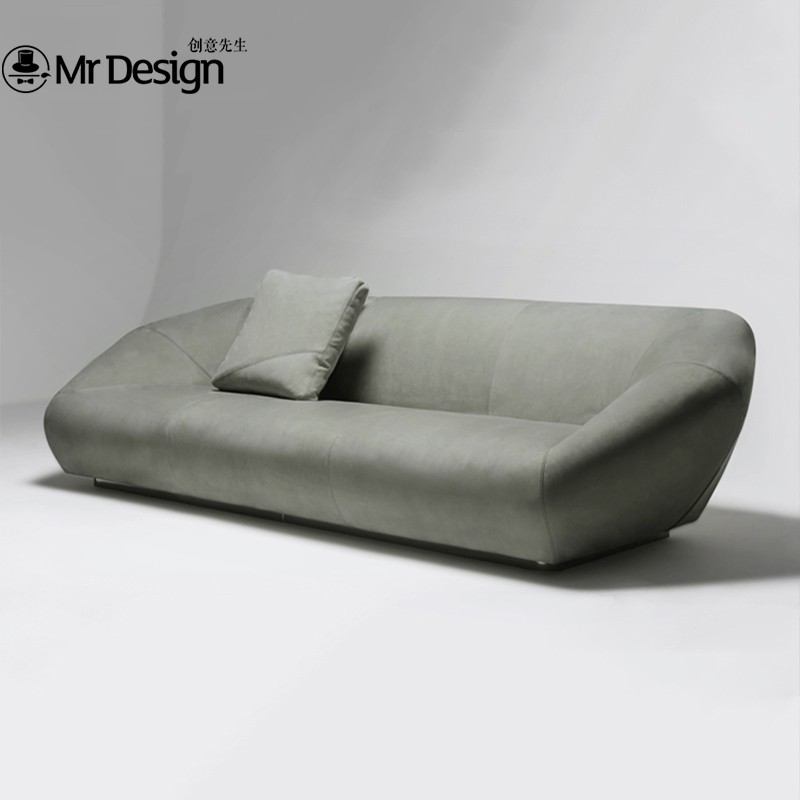 idea) 创意先生 意式轻奢沙发简奢磨砂皮沙发极简布艺沙发高端定制