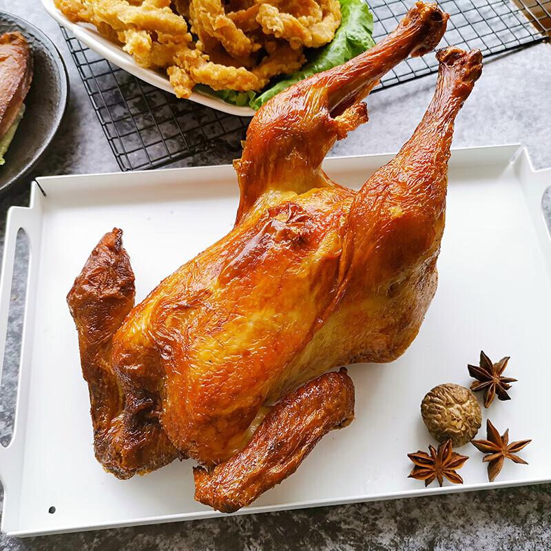 味巴哥(mostdelicious)虎钢馋山东淄博特产烤鸡整只炭烤熟食真空850g