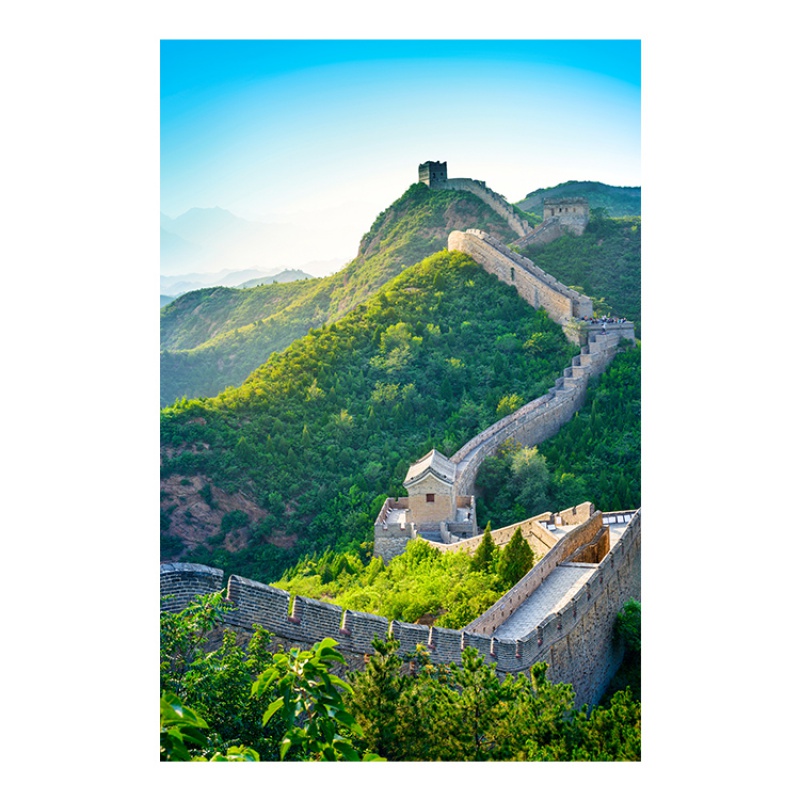 画靠山图高山峰山脉地走廊过道墙贴自 万里长城 高60厘米x宽40厘米