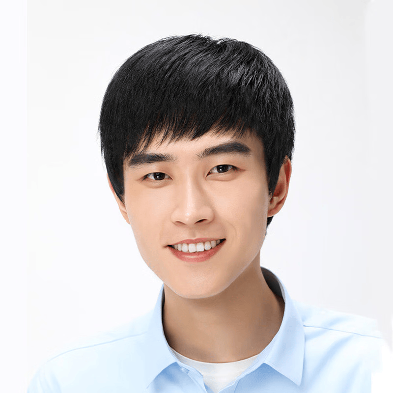 唐妮中老年假发男士假发真发送爸爸帅气自然透气真人发丝短发真发头套 机制仿递头旋-自然款+护理两件套怎么看?