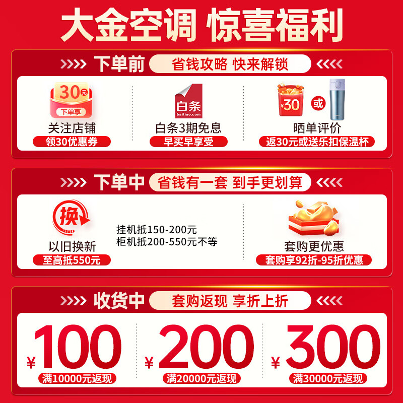 大金（DAIKIN）空调1.5匹1.5p挂壁式 空调挂机 家用 变频冷暖 新一级能效 康达气流 低音量节能省电 以旧换新 大1.5匹 一级能效 FTZW136YC-W1