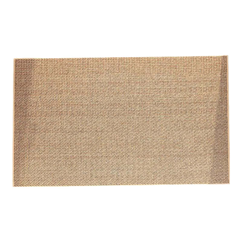 布迪思入戶門地墊手工亞麻編織高端進(jìn)門墊腳墊玄關(guān)防滑戶外門口墊子免洗 橡膠編織墊-米色 140*200cm