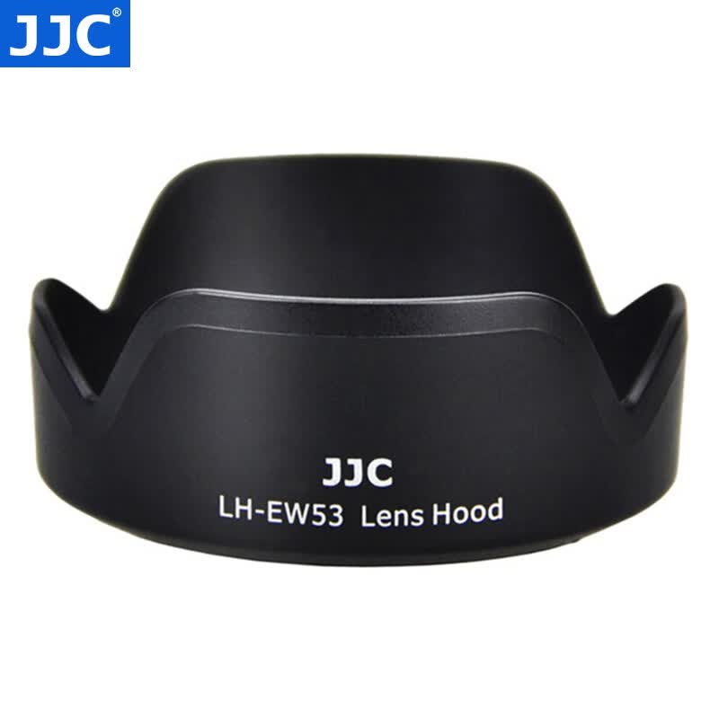 JJC 佳能遮光罩 替代EW-53 适用于RF-S 18-45mm IS STM镜头R7 R50 R10 R8 R5C R6II二代 R3 RP R配件 黑色怎么看?