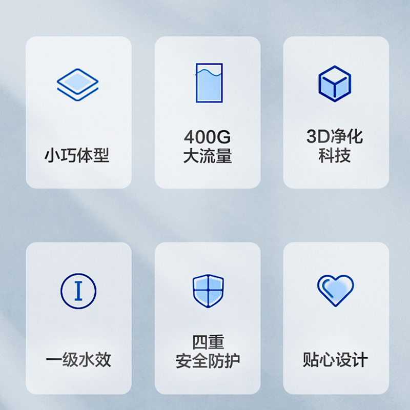 老板（Robam）家用净水器 直饮RO反渗透 1L/min 小体积大流量低废水滤水器 旗舰款净水机PRO400-JR308