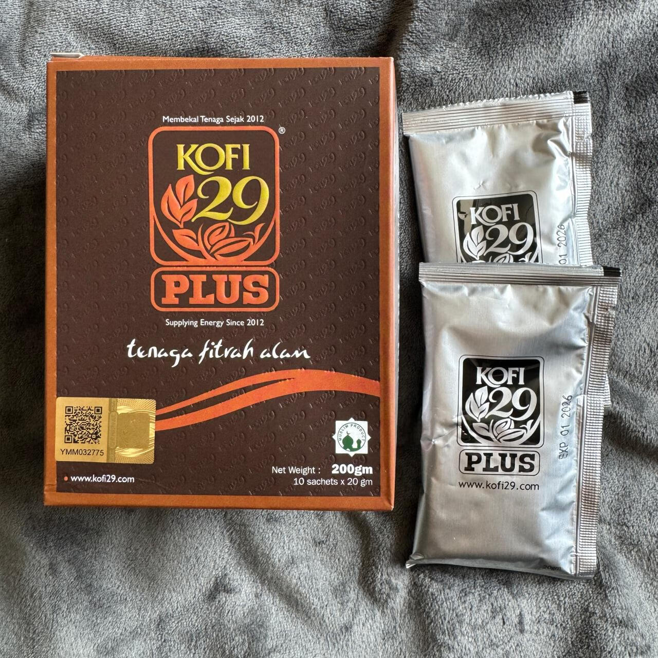 男士Kofi29 PLUS加强版 东革阿里草本咖啡 29咖啡 马来西亚代购 1盒10包 20g/包