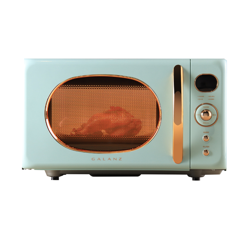 格兰仕（Galanz） 家用微波炉 复古高颜值小型迷你平板 700瓦 微蒸烤箱一体机光波炉 KABG 复古款微蒸烤一体