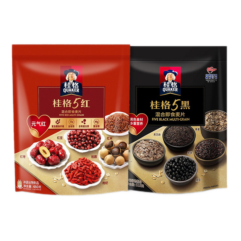 QUAKER ��� ����������Ƭ 5��480g 5��518g ��ʳ������� 33.9Ԫ