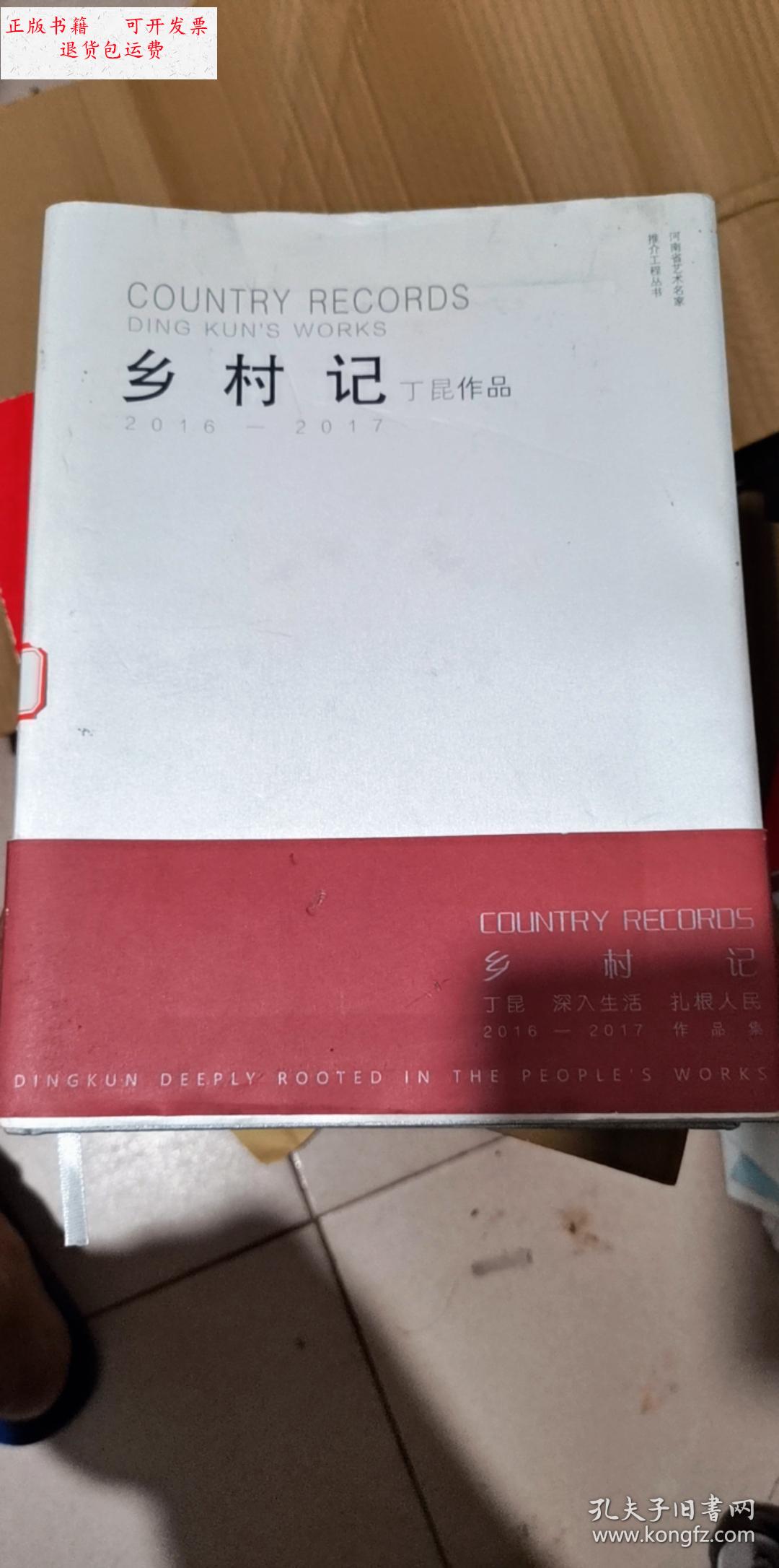 【二手9成新】乡村记 丁昆作品 2016-2017 /河南人民美术出版社 河南