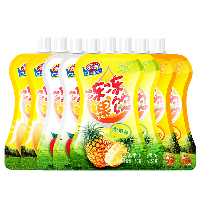 亲亲（Qinqin）蒟蒻吸吸果冻多口味组合装 果汁冻 休闲食品 零食 60g蒟蒻吸吸果冻（共计32支）