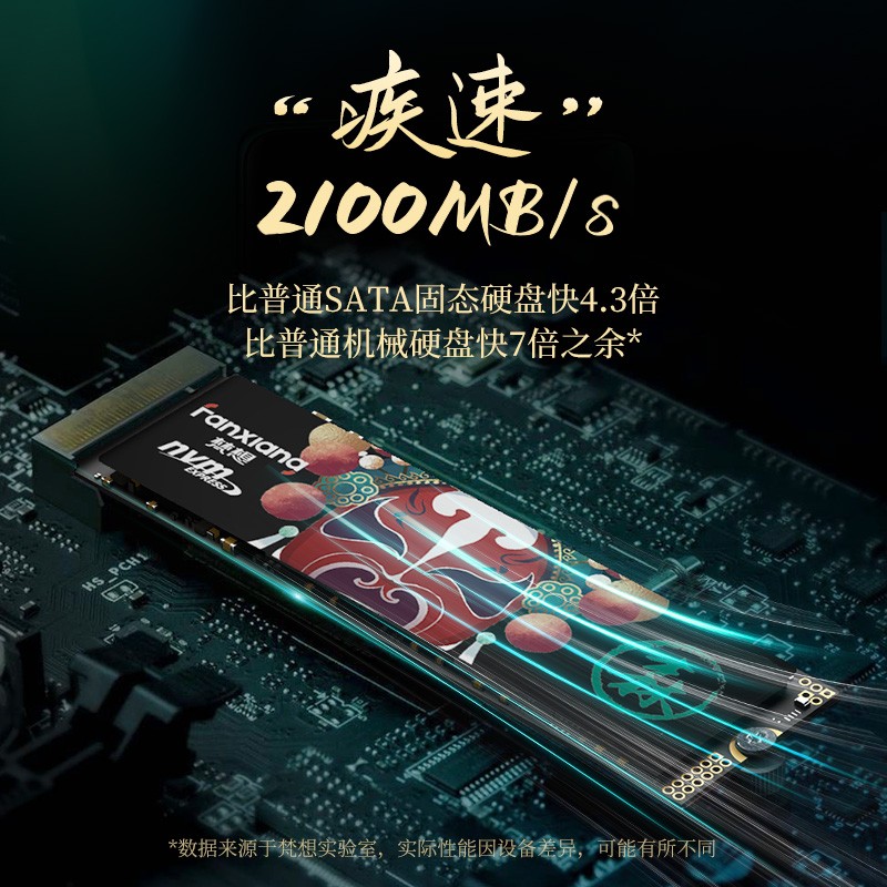 梵想（FANXIANG）256G SSD固态硬盘 M.2接口(NVMe协议)台式机笔记本电脑适用 S500系列 原厂颗粒/石墨烯散热