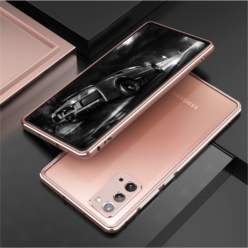 精纲盾 适用于三星note20手机壳新款note20ultra金属边框式note20u曲面屏全包 Note20Ultra 金属边框式：雾金+金属镜头