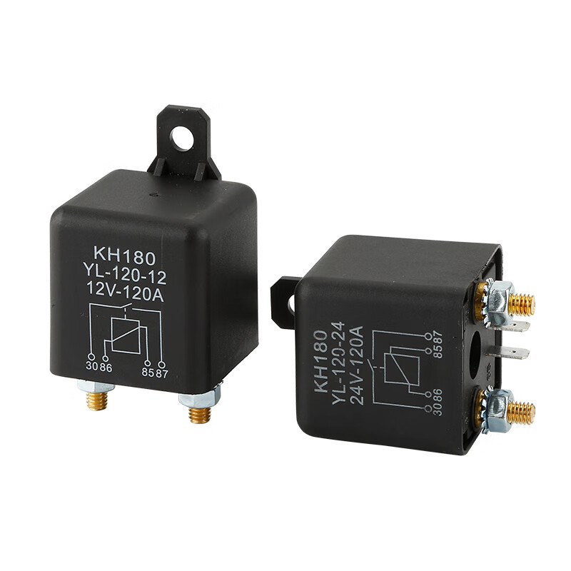 哩也波哩也大电流汽车继电器12v24v大功率常开四脚总电源启动继电 120