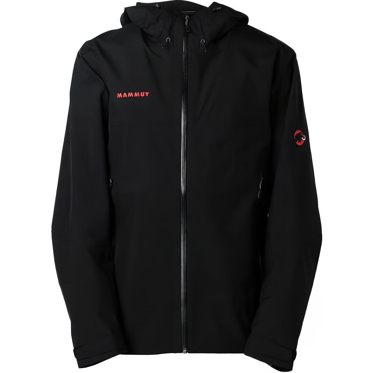 猛犸象（MAMMUT）时尚连帽舒适百搭长袖夹克外套 Convey Tour HS  AF亚洲版限量红 黑色 XS