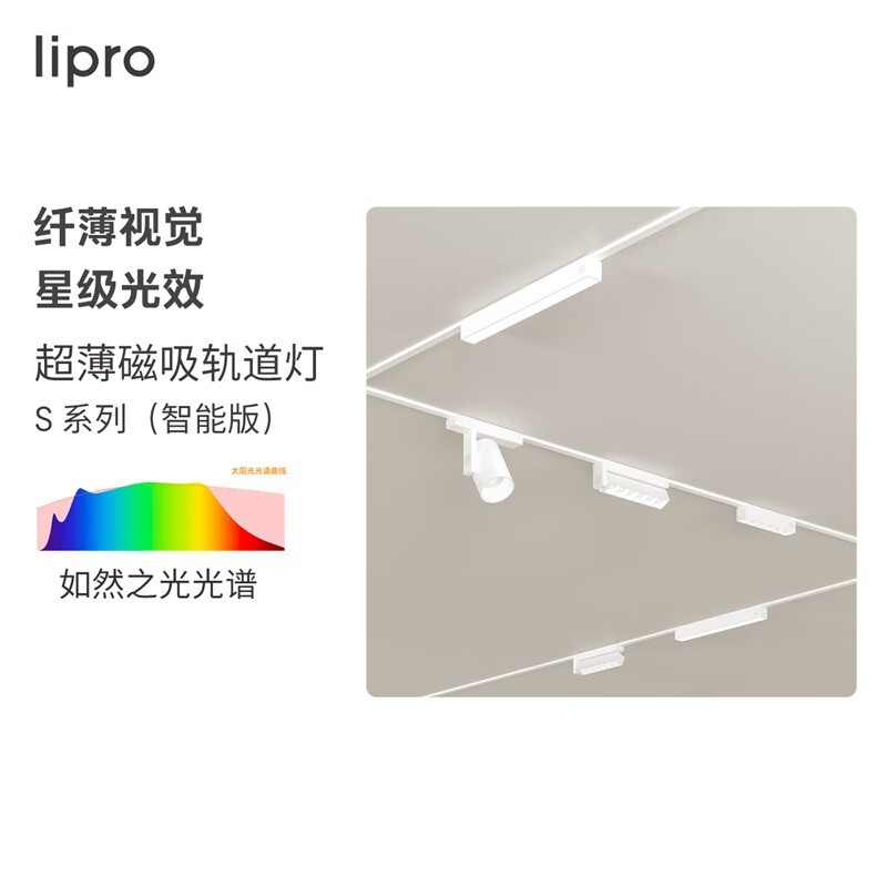 liproled智能明装磁吸轨道灯无主灯格栅灯线条灯护眼射灯别墅客厅灯 2米超薄磁吸轨道（明装式）怎么看?