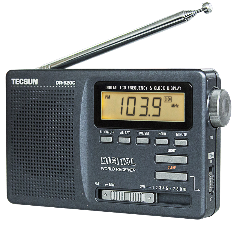 TECSUN 德生 DR-920C 收音机 铁灰