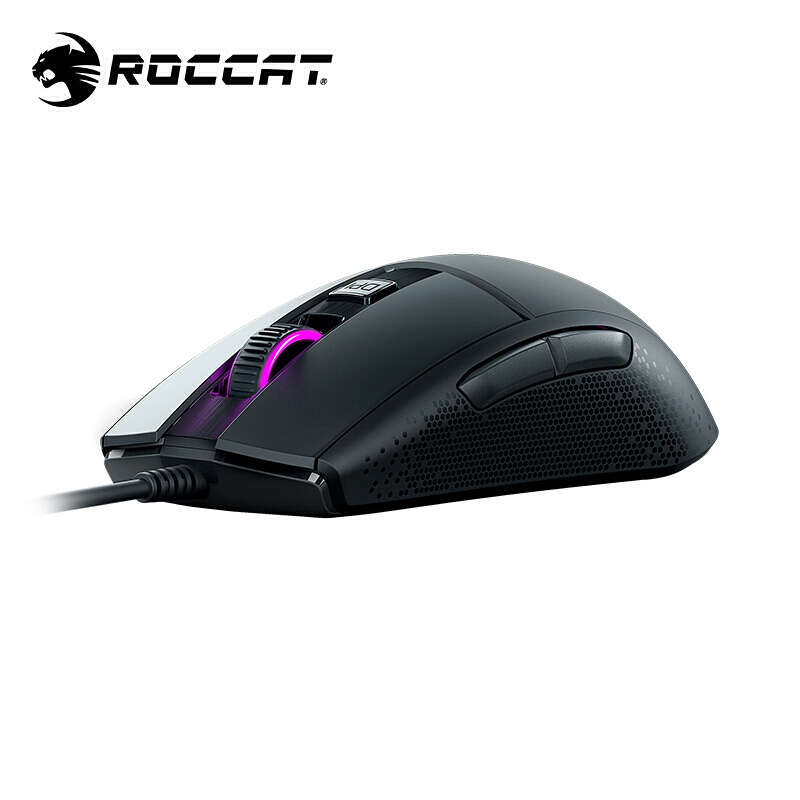 冰豹 Roccat 极光豹Burst Core鼠标 电竞 游戏 吃鸡 RGB 轻量化 有线 黑色