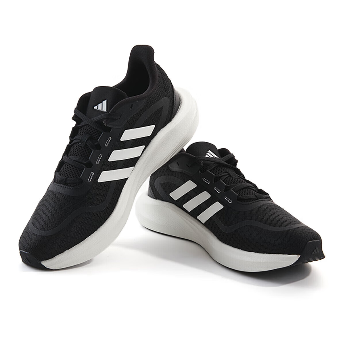 阿迪达斯 （adidas）男女跑步鞋夏季减震防滑耐磨舒适跑步运动鞋 黑色 41 码UK7.5