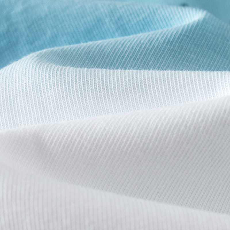 TEEK渐变长袖t恤男装春秋款上衣服 秋冬季男士秋装体恤休闲印花打底衫 JAC5B蓝白色 M