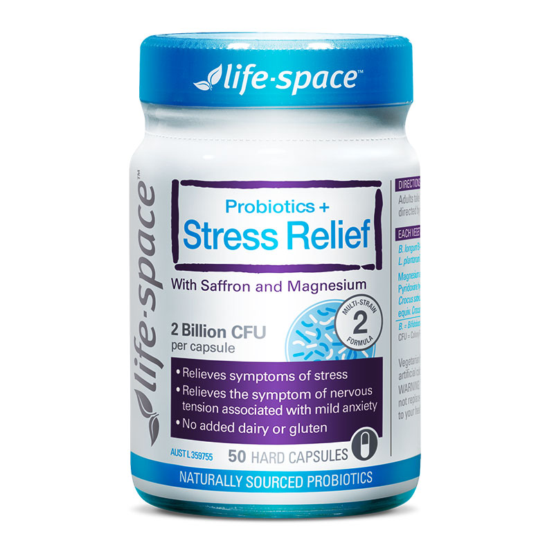改善睡眠质量之选:LifeSpace情绪益生菌成人舒压胶囊50粒/瓶澳洲进口