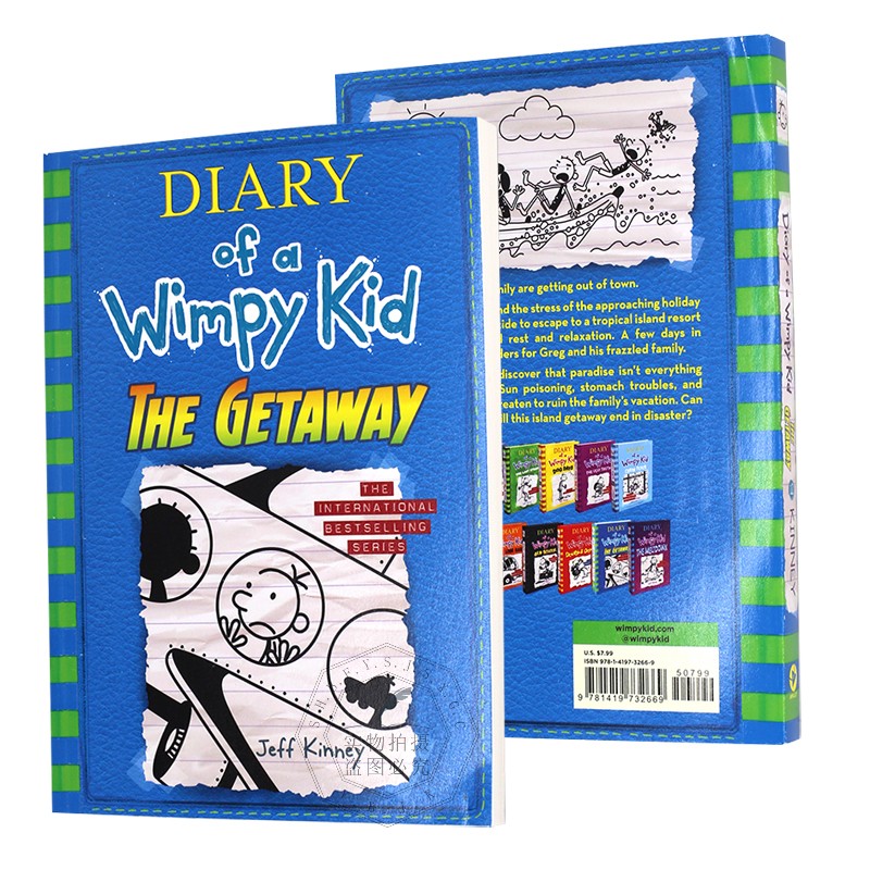 小屁孩日记12 英文原版 The Getaway (Diary of a Wimpy Kid Book 12) Export Edition