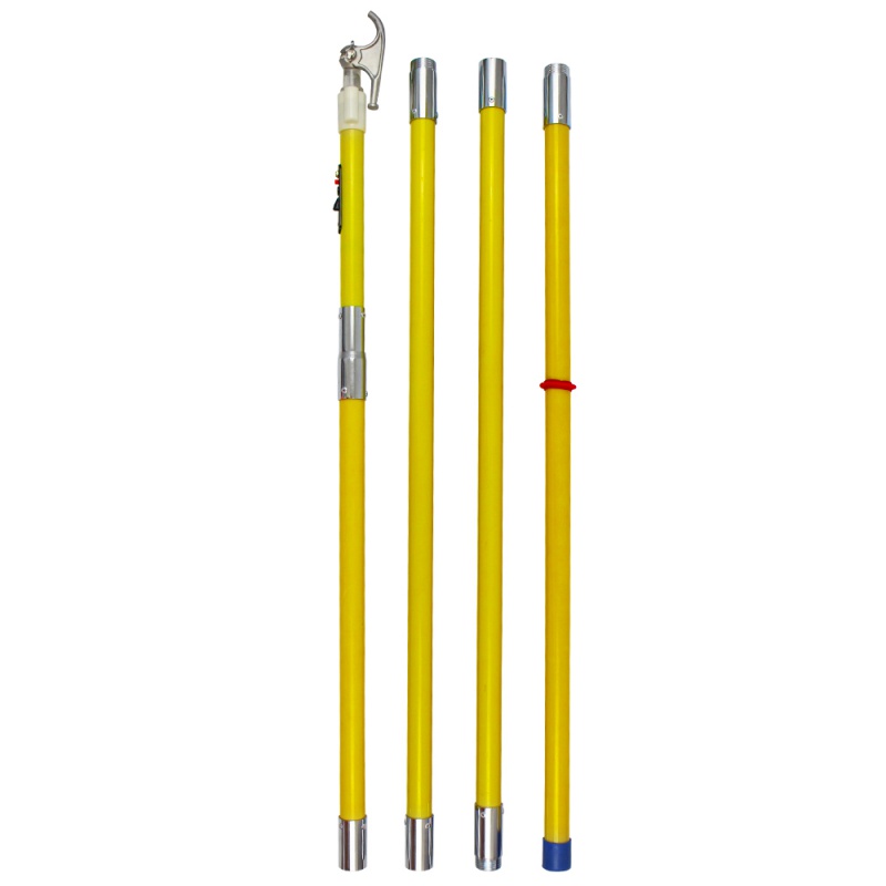 带照明拉闸杆电力验电可伸缩调节令克棒 带led灯电工绝缘挑线杆 10kv4