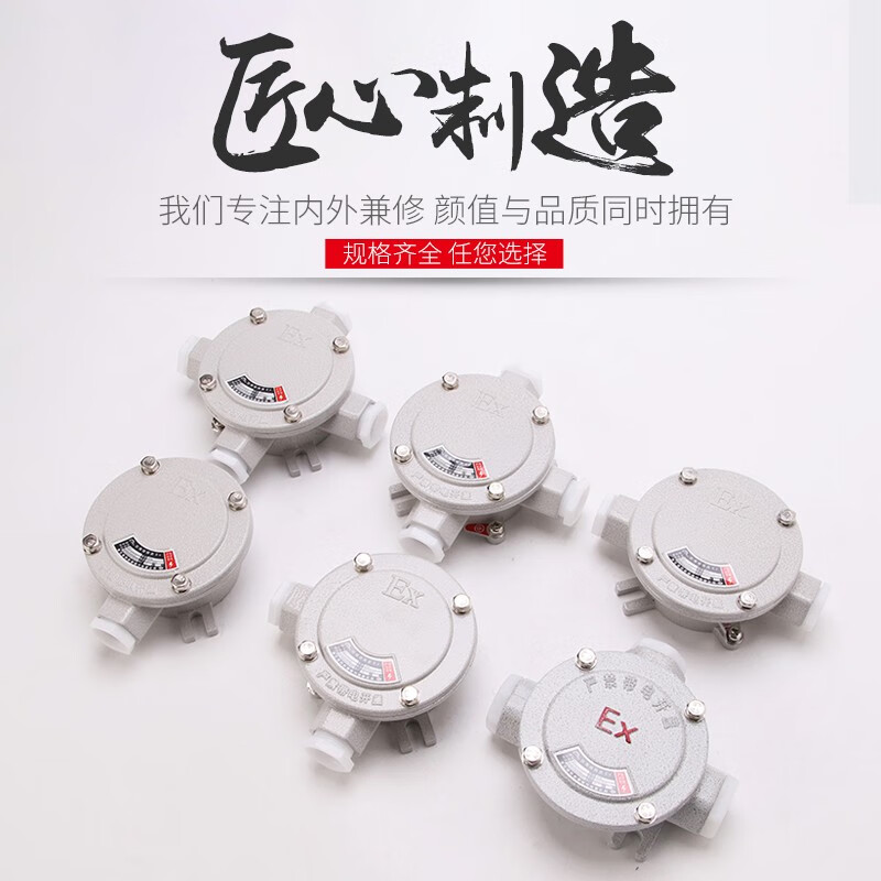 南立 ah铝合金防爆接线盒dn20分线盒三通直通吊灯盒iic吊盖过线盒分线