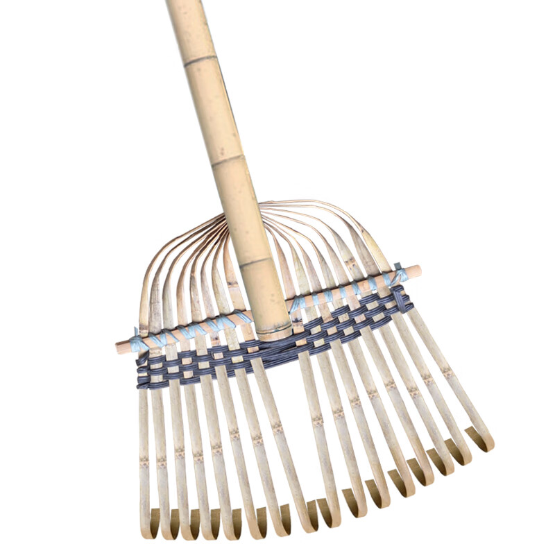 兰诗(lautee)竹耙子 16齿 落叶耙草地草坪搂树叶工具耙子草耙子 fw