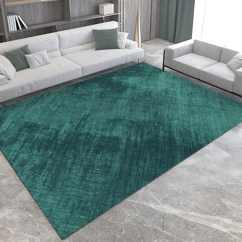 素色客厅卧室简约ins边毯仿亚麻日式极简侘寂风地毯 zj243 80x160cm