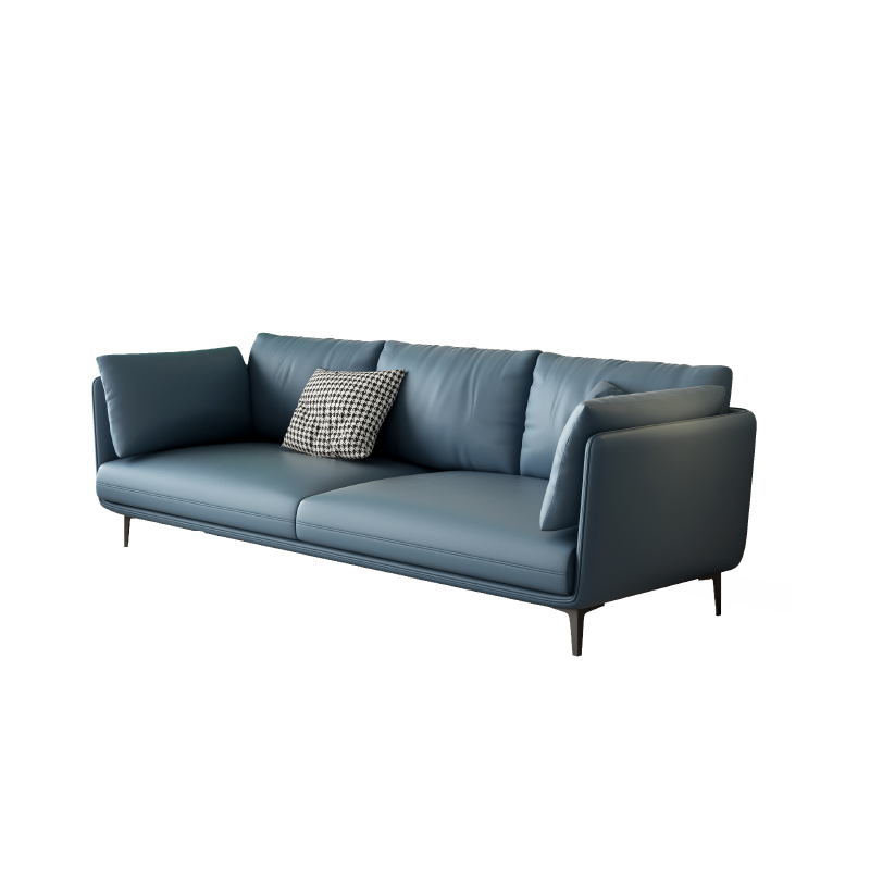 艾森雅 意式科技布沙发三人位小户型客厅组合沙发 三人位（2.1米） 三防科技布+实木框架+独立弹簧（海绵款）