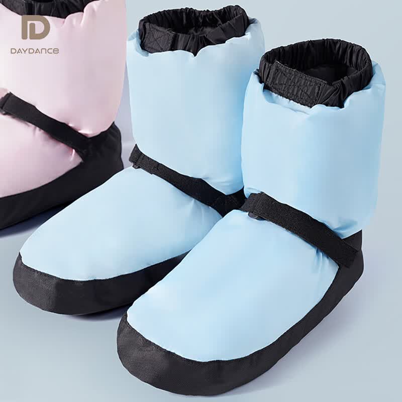 天天舞苑舞蹈保暖鞋芭蕾舞蹈鞋女冬季热身羽绒练功鞋跳舞靴子棉鞋儿童
