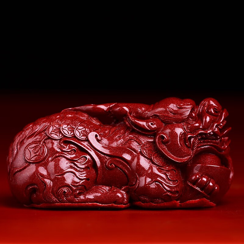 天然朱砂貔貅摆件礼物卧室客厅家居装饰摆设店铺开业礼品 貔貅