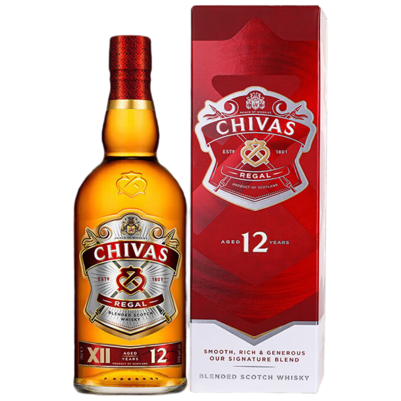 ֥ʿChivas Regal12 ոʿ 750ml 40 ƿװ 252.1Ԫȯ126.05Ԫ/