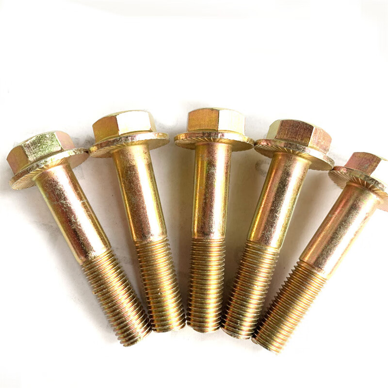 蚁揽月 镀锌法兰面螺栓 高强度法兰螺栓 防滑面外六角螺丝 六角带垫