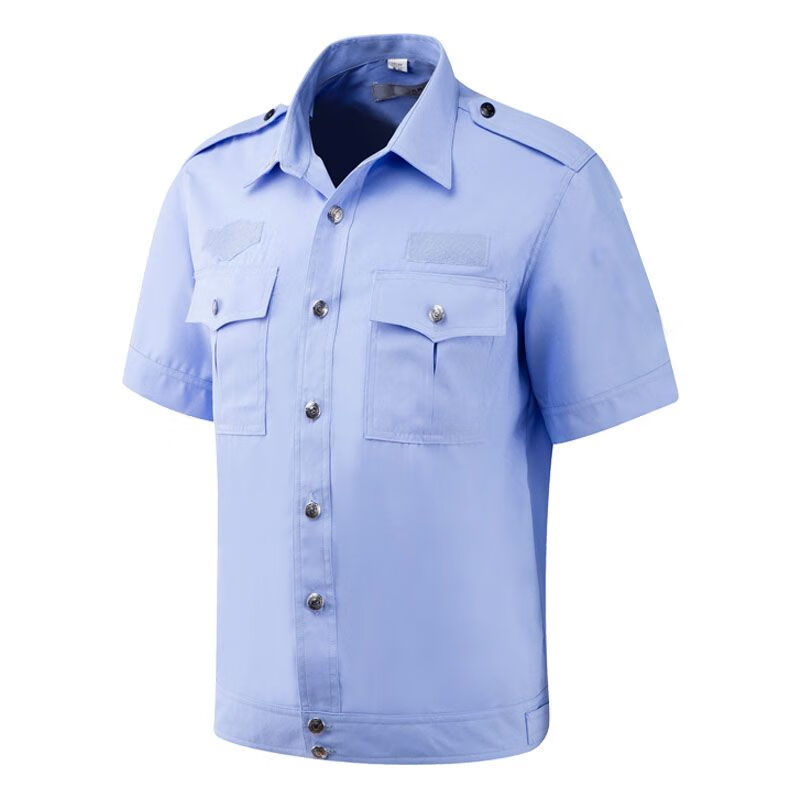 天颛公安专用服装夏装薄款优质短袖保安工作服长袖衬衫保安服男夏季衬