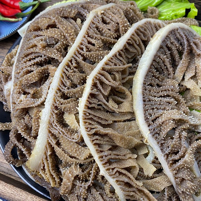 骏鲜农新鲜黑白千层毛肚牛百叶装商用火锅食材牛肚杂冰鲜 脆爽黑千层