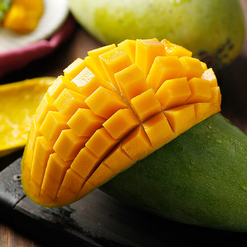 庾丰 海南芒果当季新鲜水果孕妇热带青皮金煌芒果 大青芒现摘 需催熟 5斤(净果4.5斤)甄选果 甄选品质 京鲜直采