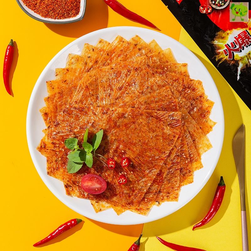 隽颜堂源氏火爆大辣片148g8090后儿时爆辣辣条怀旧豆皮辣味小吃麻辣