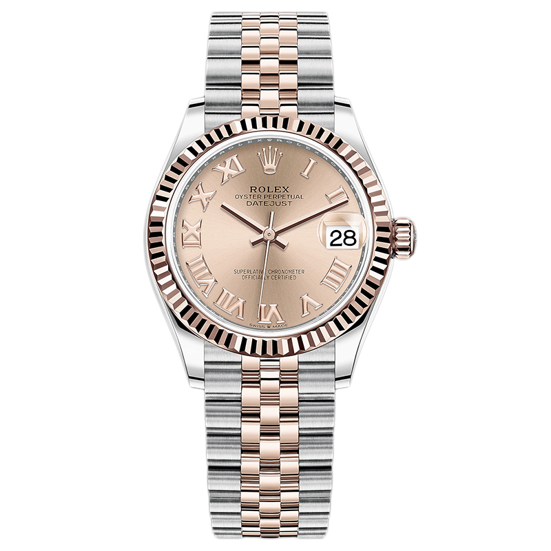 【二手99新】未使用劳力士rolex日志型系列钢/18k玫瑰金自动机械罗马