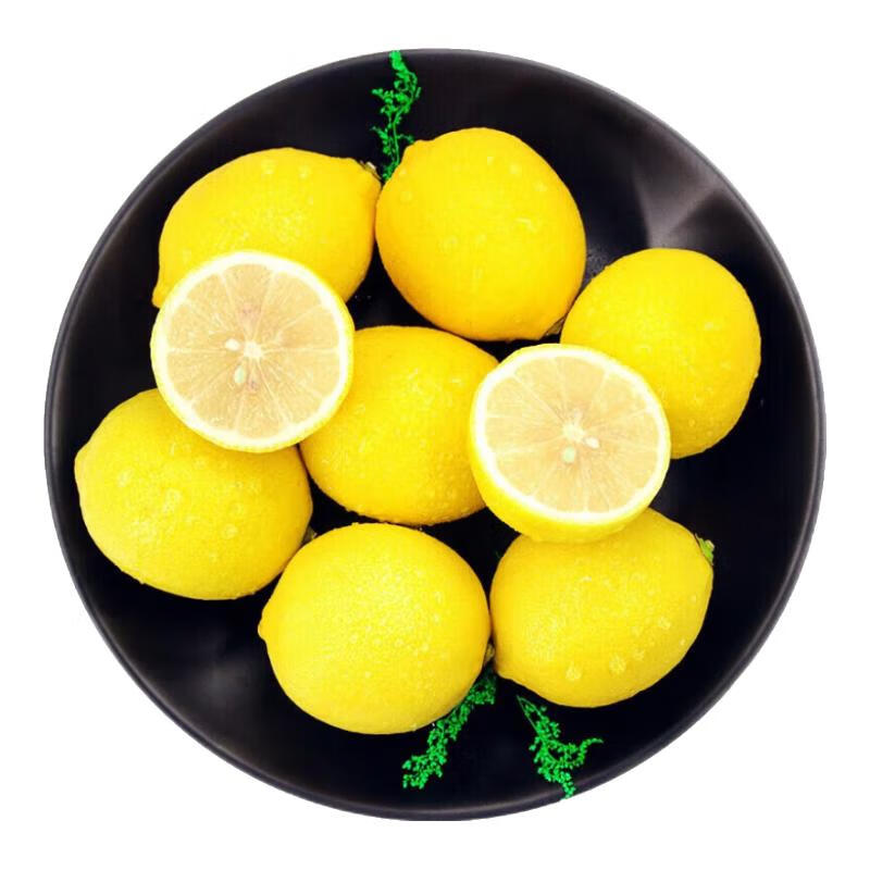 拾枝鲜优选黄柠檬 新鲜水果 5斤 中果（90g+） 家庭装