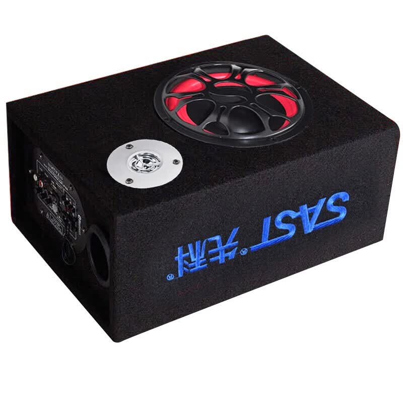 先科(SAST)便携式蓝牙车载低音炮音箱12v/24v/220v大功率音响支持插卡U盘收款摩托车汽车功放圆柱/隧道/方型 方型 10英寸低音炮
