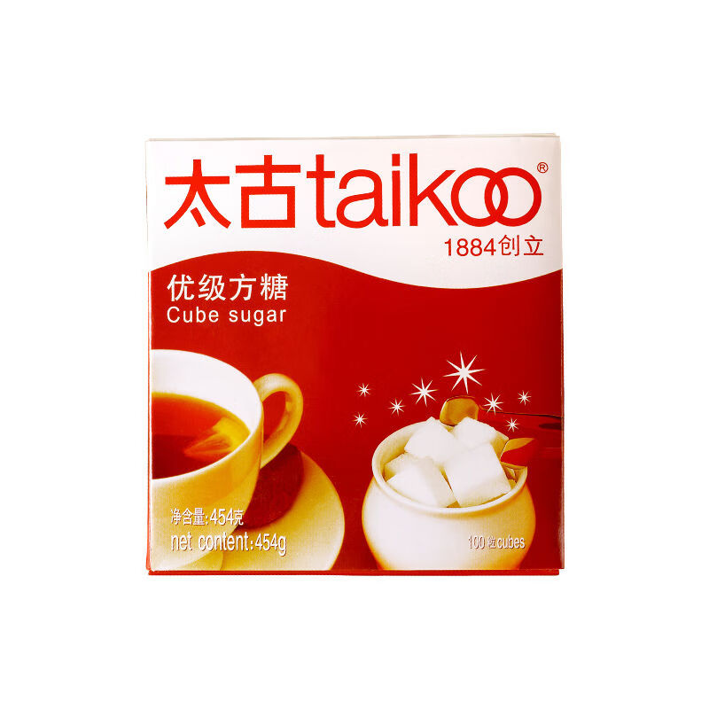 食芳溢太古方糖 咖啡奶茶伴侣优级方糖块白砂糖调糖 100粒/盒 优级方糖 454*2盒