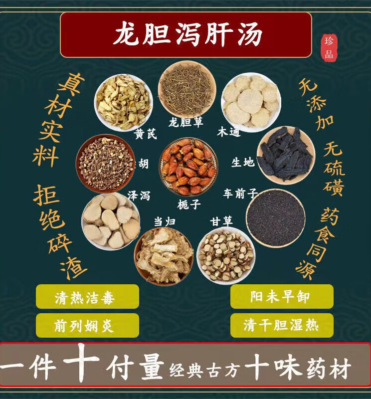 倪师推龙胆泻肝汤加减龙胆泻肝丸龙胆草黄芩栀子泽泻木通车前子当归