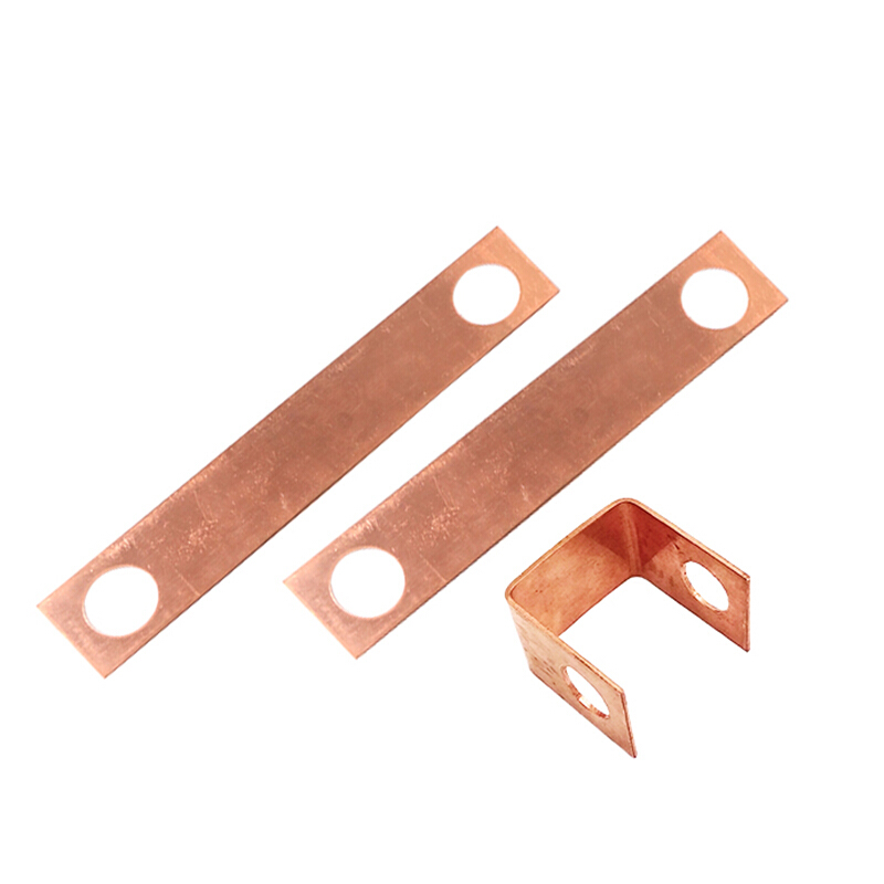 会会侠静电跨接铜片 法兰静电爆铜连接片 接地铜片定做加工 厚0.