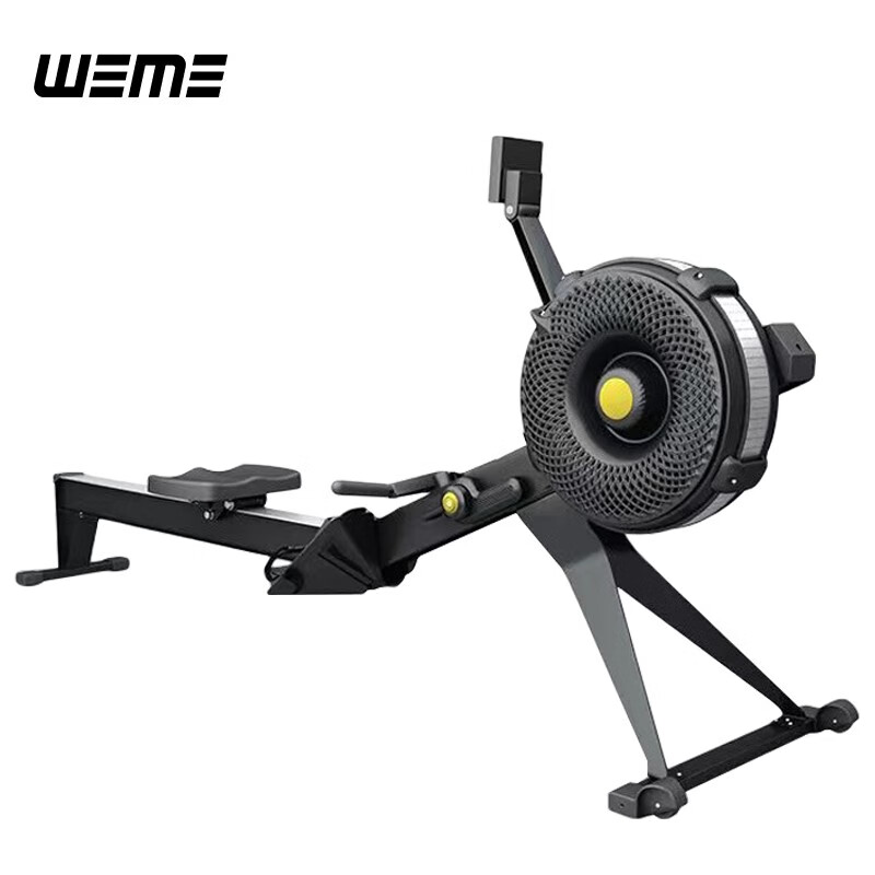weme磁阻风阻双功能划船机 可折叠背部腿部腹肌健身房商用有氧划船器