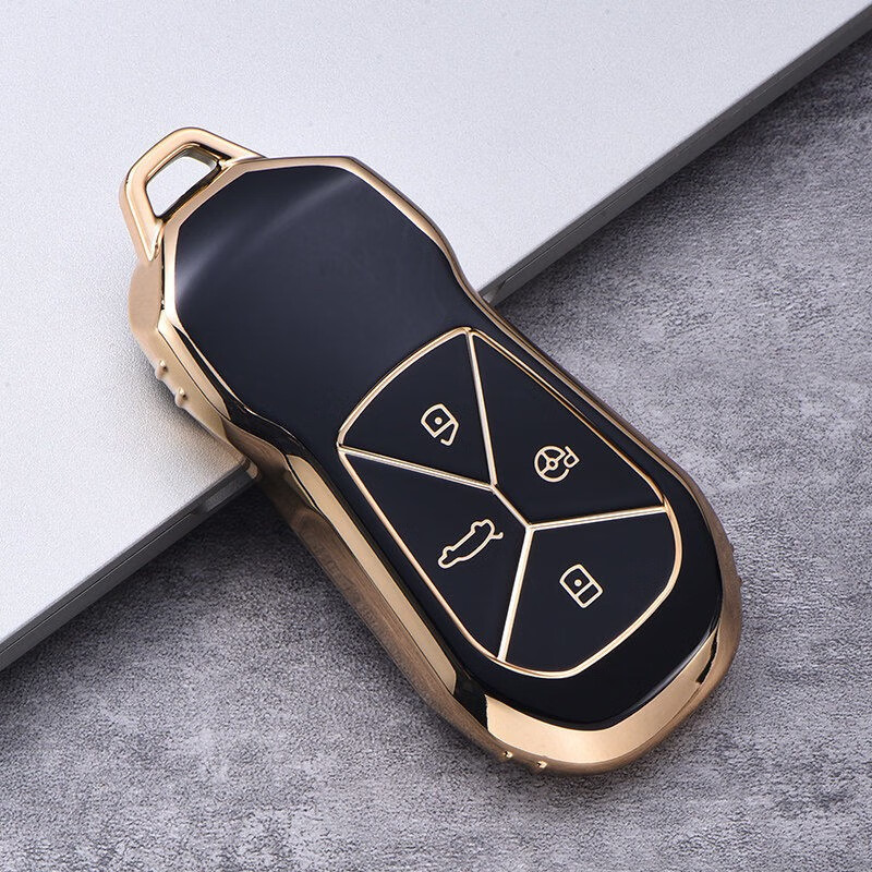 21-22款小鹏g3汽车钥匙套 g3专用皮纹钥匙包壳扣 b款【炫酷黑】单壳