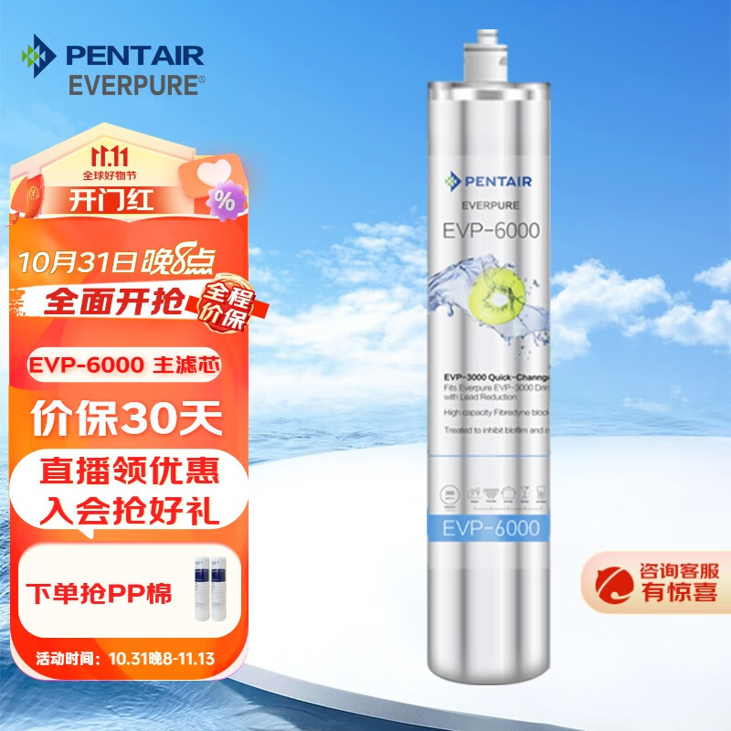 爱惠浦（Everpure）家用净水器直饮机主滤芯 EVP-6000主滤芯怎么样,好用不?