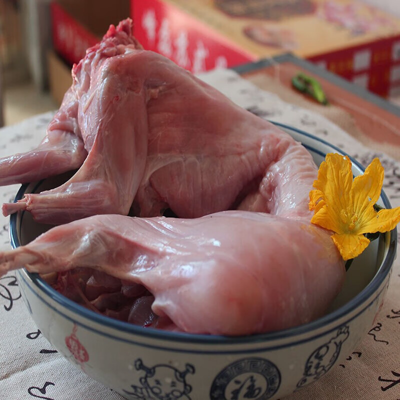 品京鲜 新鲜兔肉现杀整只兔子肉每只2斤左右农家 现杀兔子肉1只